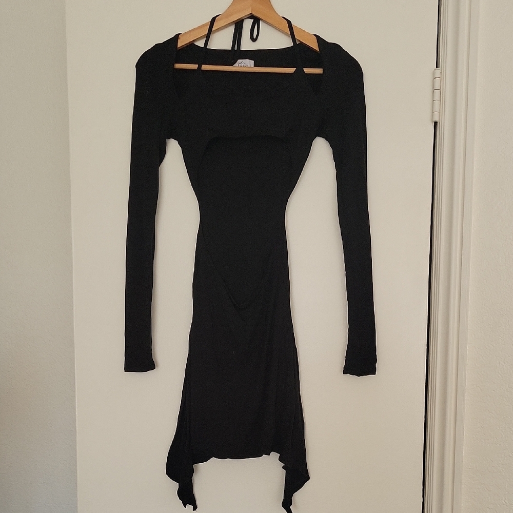 Enya Long Sleeve Cut Out Mini Dress